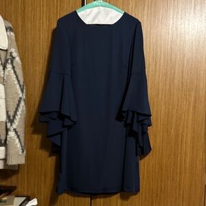 Preston & York Navy Long Sleeve Dress